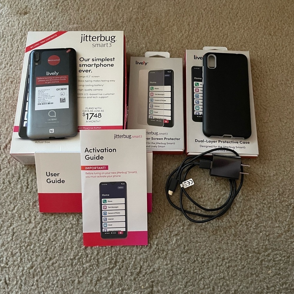 Lively Jitterbug Smart 3 Phone Bundle